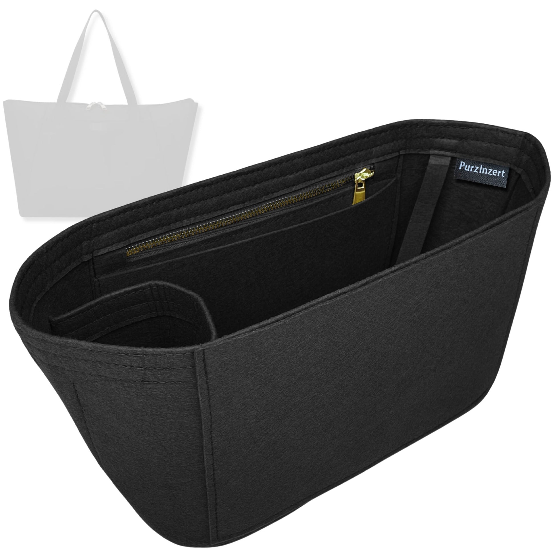 Bag Insert for (Tumi, Just In Case Medium Tote) Organizer Tote Purse Organiser Liner Shaper [Premium Felt Material]