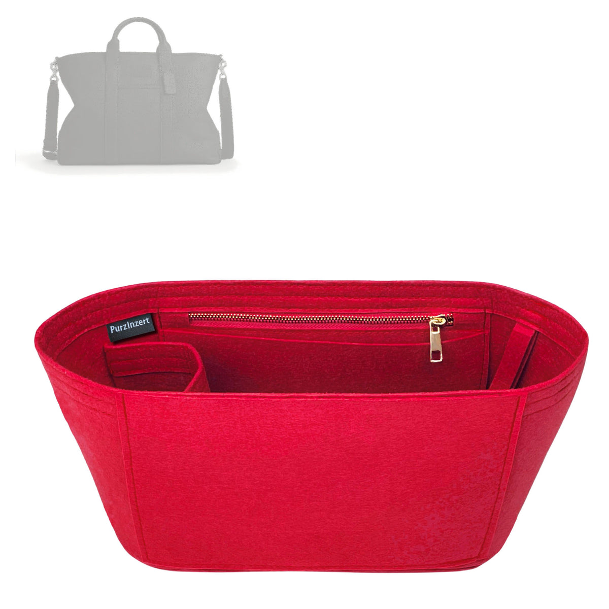 Bag Insert for (Coach, Grayson Tote Bag) Organizer Tote Purse Organiser Liner Shaper [Premium Felt Material]