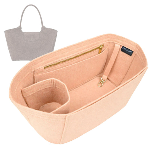 Bag Insert for (Longchamp, Épure L Shoulder bag) Organizer Tote Purse Organiser Liner Shaper [Premium Felt Material]