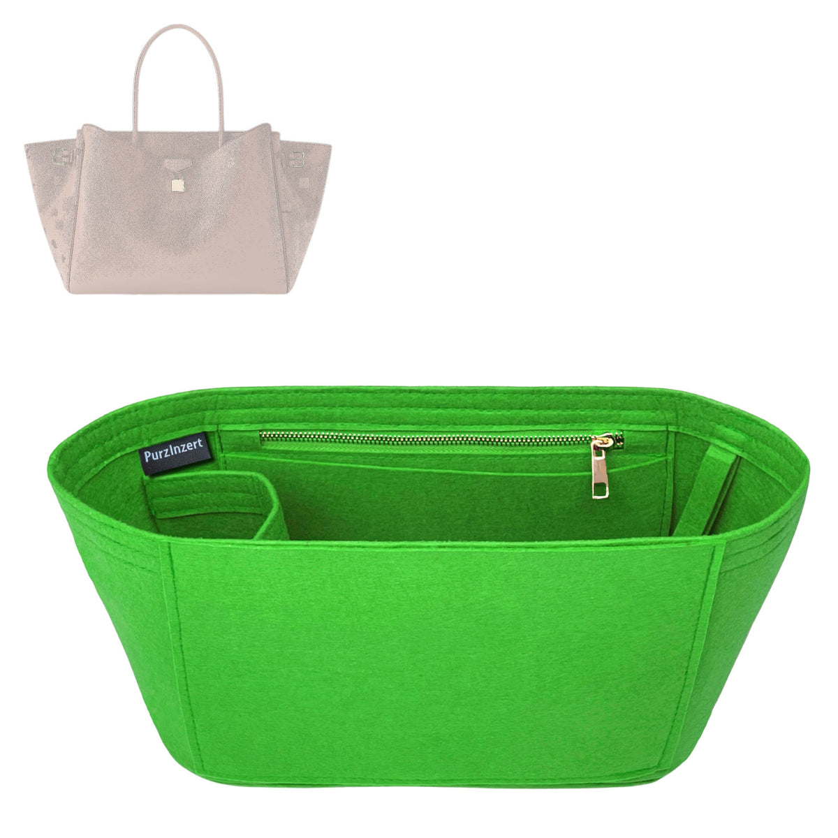 Bag Insert for (LV, Vendome MM M26501) Organizer Tote Purse Organiser Liner Shaper [Premium Felt Material]