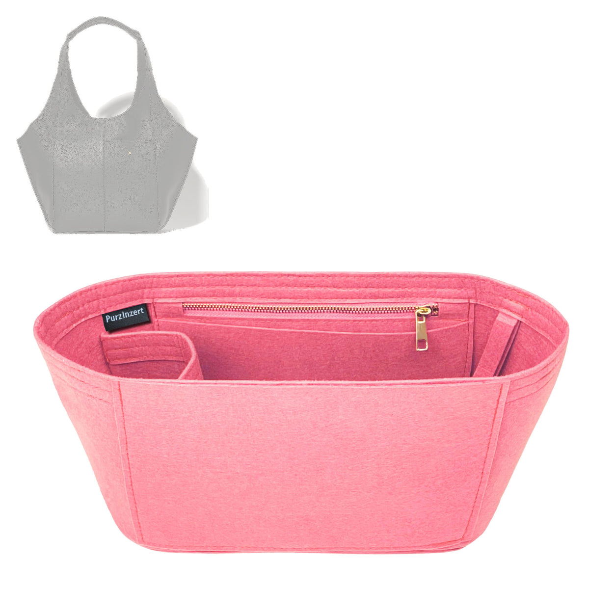 Bag Insert for (RSVP, RSVP Parachute Small) Organizer Tote Purse Organiser Liner Shaper [Premium Felt Material]
