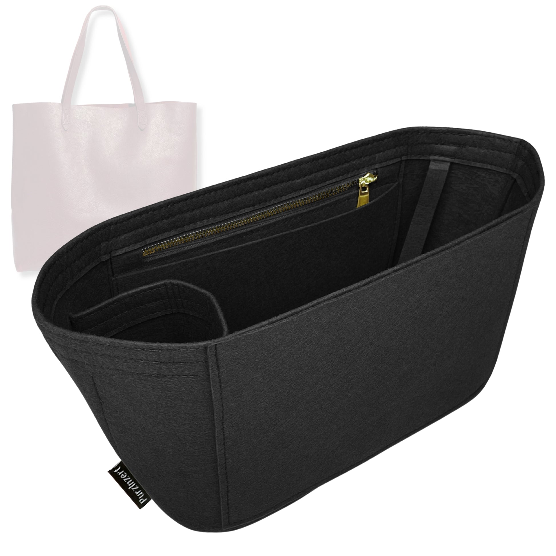 Bag Insert for (Madewell, Large Transport Tote) Organizer Tote Purse Organiser Liner Shaper [Premium Felt Material]