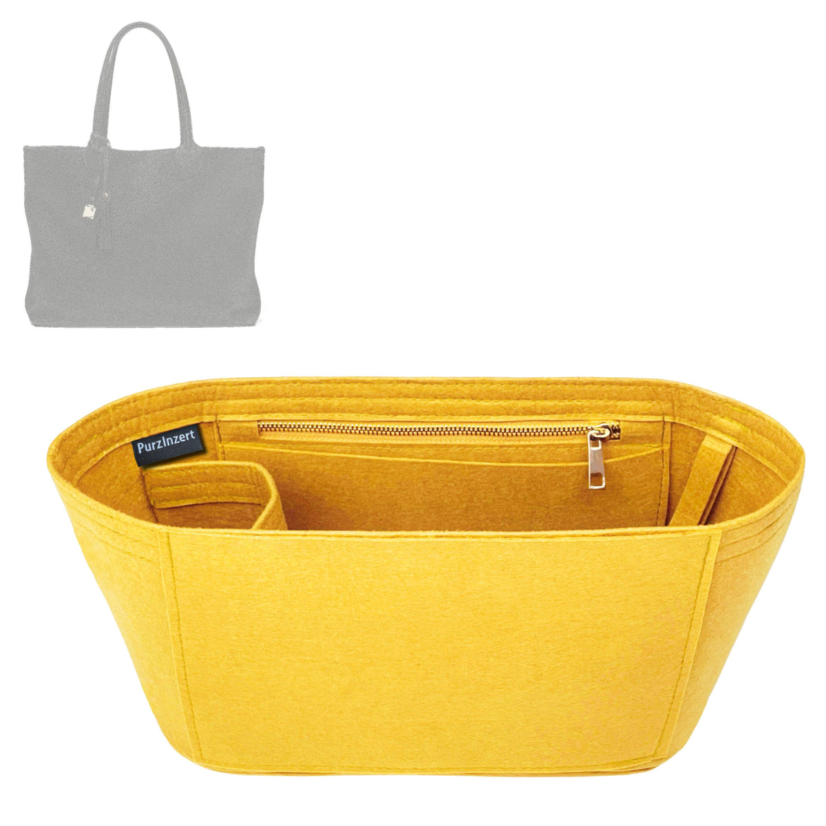 Bag Insert for (Aspinal of London, Hudson Tote) Organizer Tote Purse Organiser Liner Shaper [Premium Felt Material]