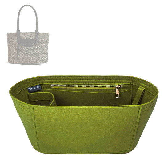 Bag Insert for (Balenciaga, Le City Basket Medium) Organizer Tote Purse Organiser Liner Shaper [Premium Felt Material]