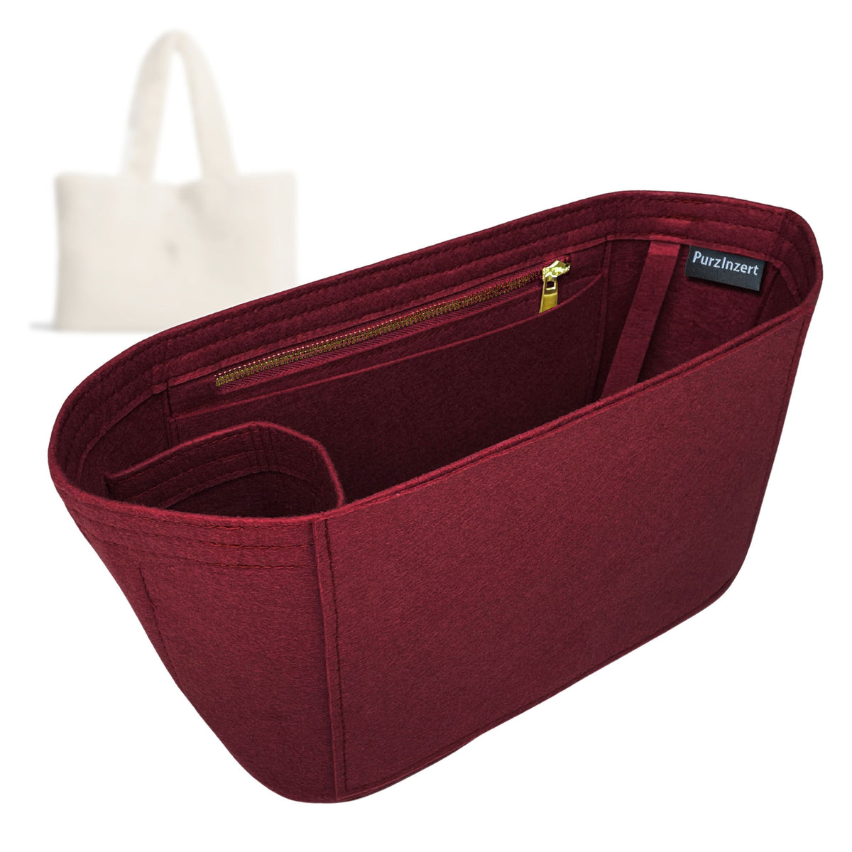 Bag Insert for (Dior, Dio*Alps Medium Spongy Book Tote) Organizer Tote Purse Organiser Liner Shaper [Premium Felt Material]