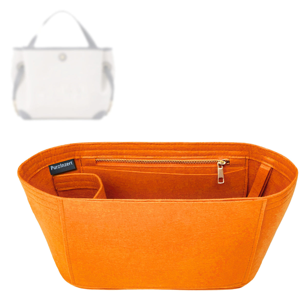 Bag Insert for (Chloe, Small Clover Double Carry Bag) Organizer Tote Purse Organiser Liner Shaper [Premium Felt Material]