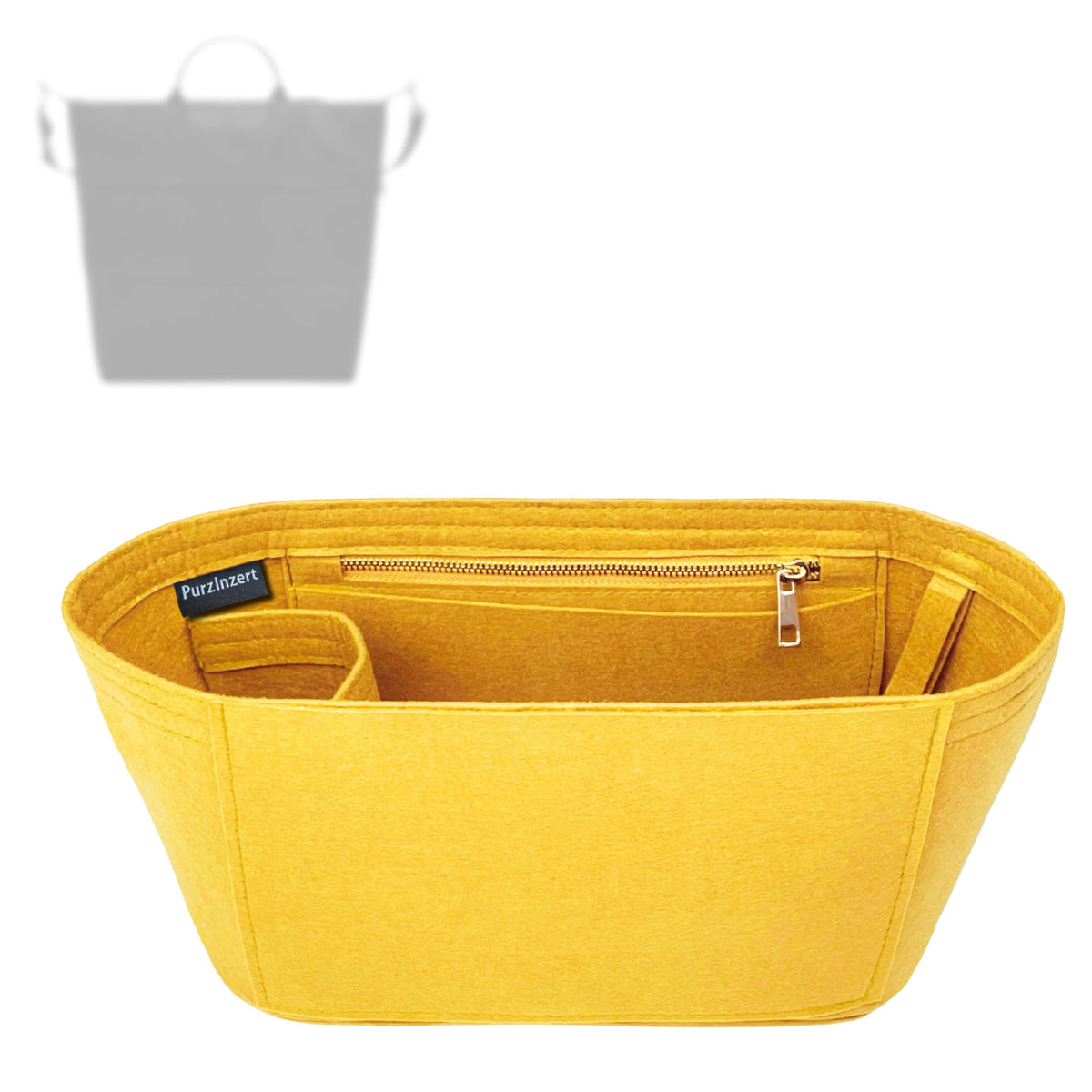 Bag Insert for (Longchamp, Le Pliage One S Extensible Travel Bag) Organizer Tote Purse Organiser Liner Shaper [Premium Felt Material]