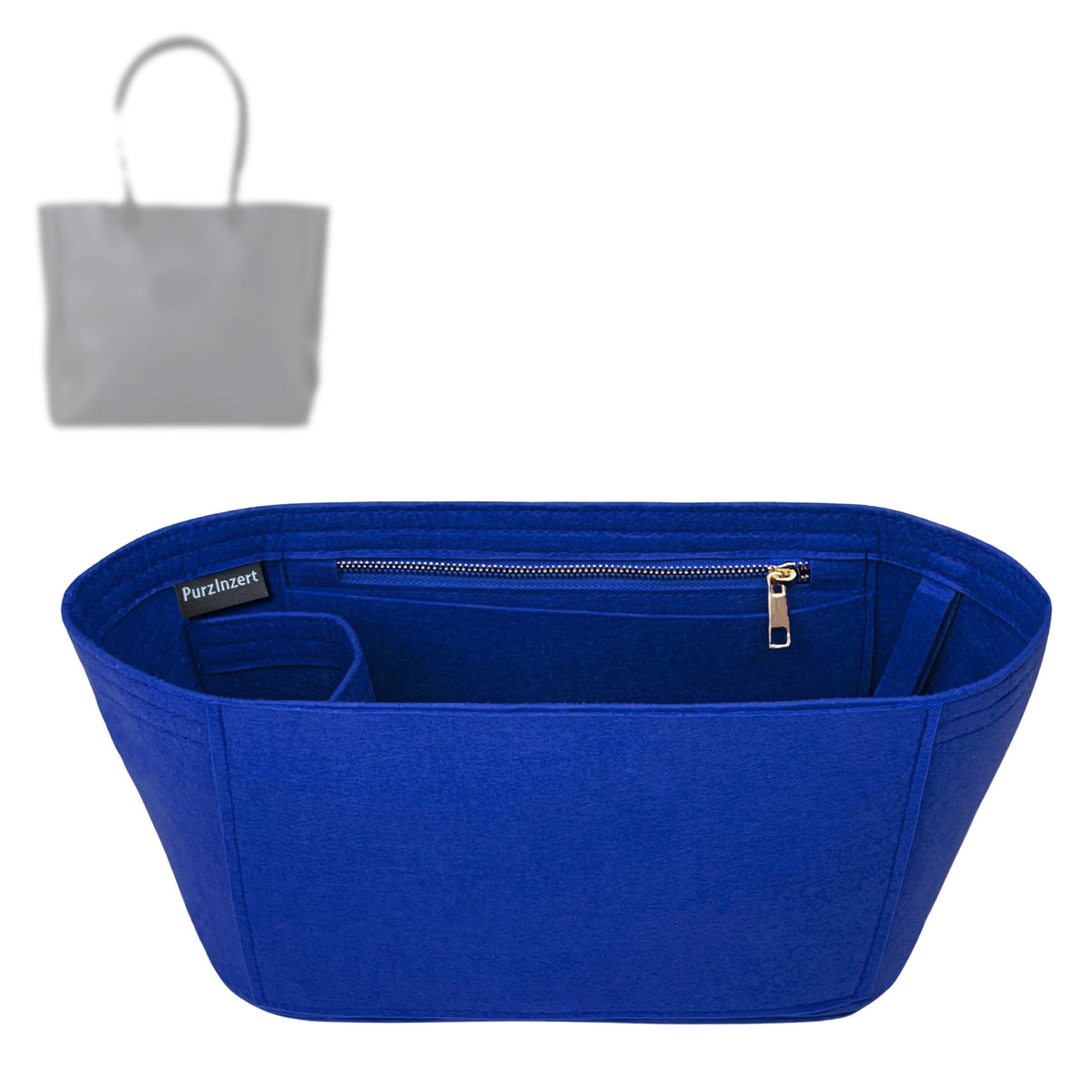 Bag Insert for (Parker Clay, Merkato Signature Zip Tote) Organizer Tote Purse Organiser Liner Shaper [Premium Felt Material]