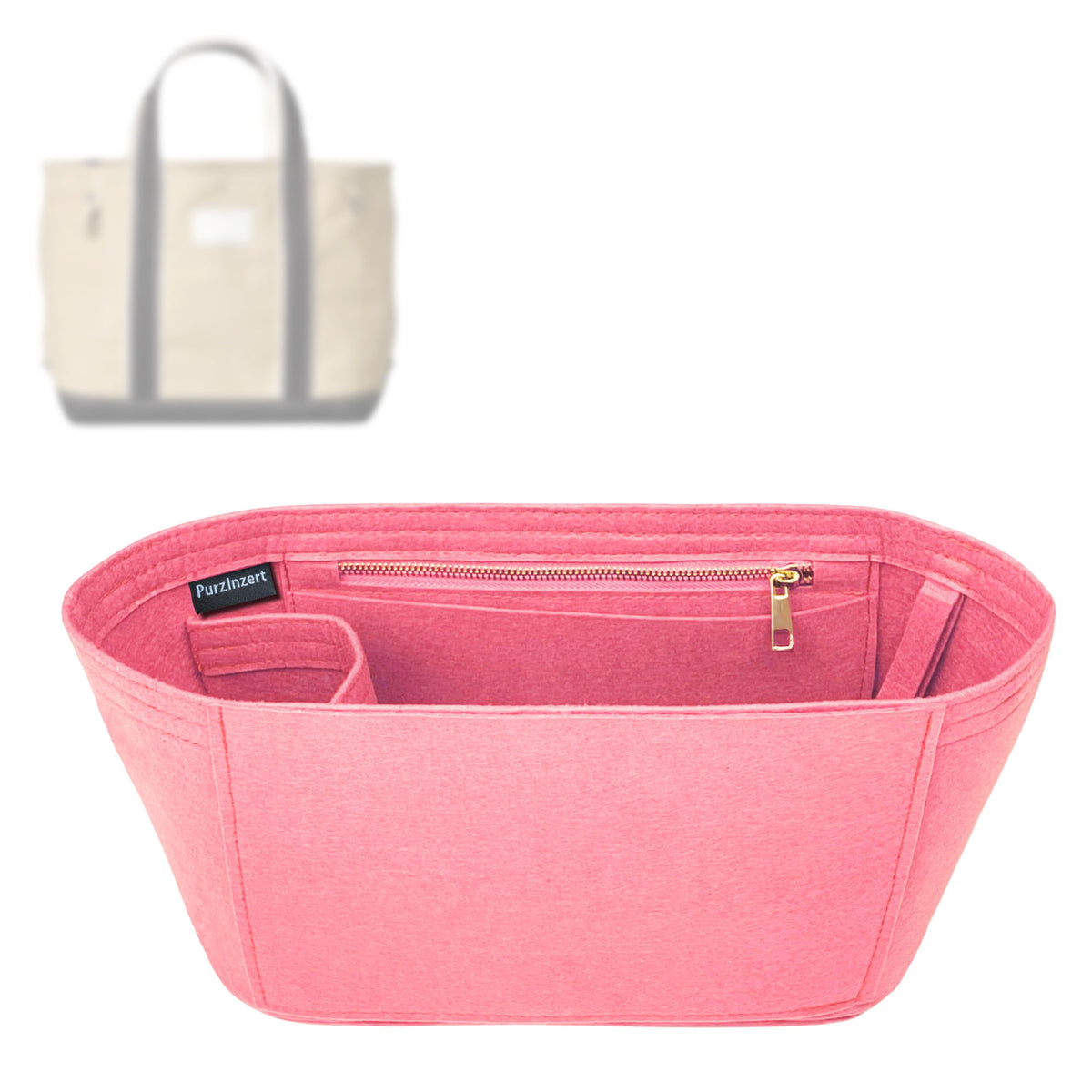 Bag Insert for (Merci, Candide Shopping Bag M) Organizer Tote Purse Organiser Liner Shaper [Premium Felt Material]
