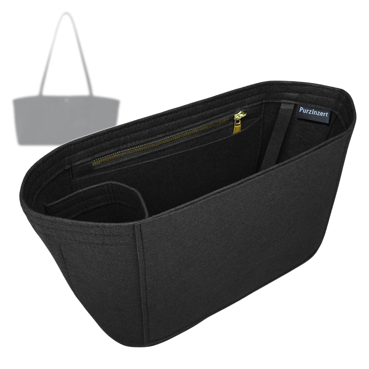 Bag Insert for (The Row, Idaho Shoulder Bag) Organizer Tote Purse Organiser Liner Shaper [Premium Felt Material]