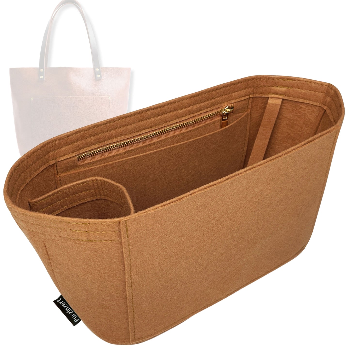 Bag Insert for (Portland Leather Goods, Classic Tote Medium) Organizer Tote Purse Organiser Liner Shaper [Premium Felt Material]