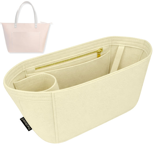 Bag Insert for (Portland Leather Goods, Zipper Tote Small) Organizer Tote Purse Organiser Liner Shaper [Premium Felt Material]