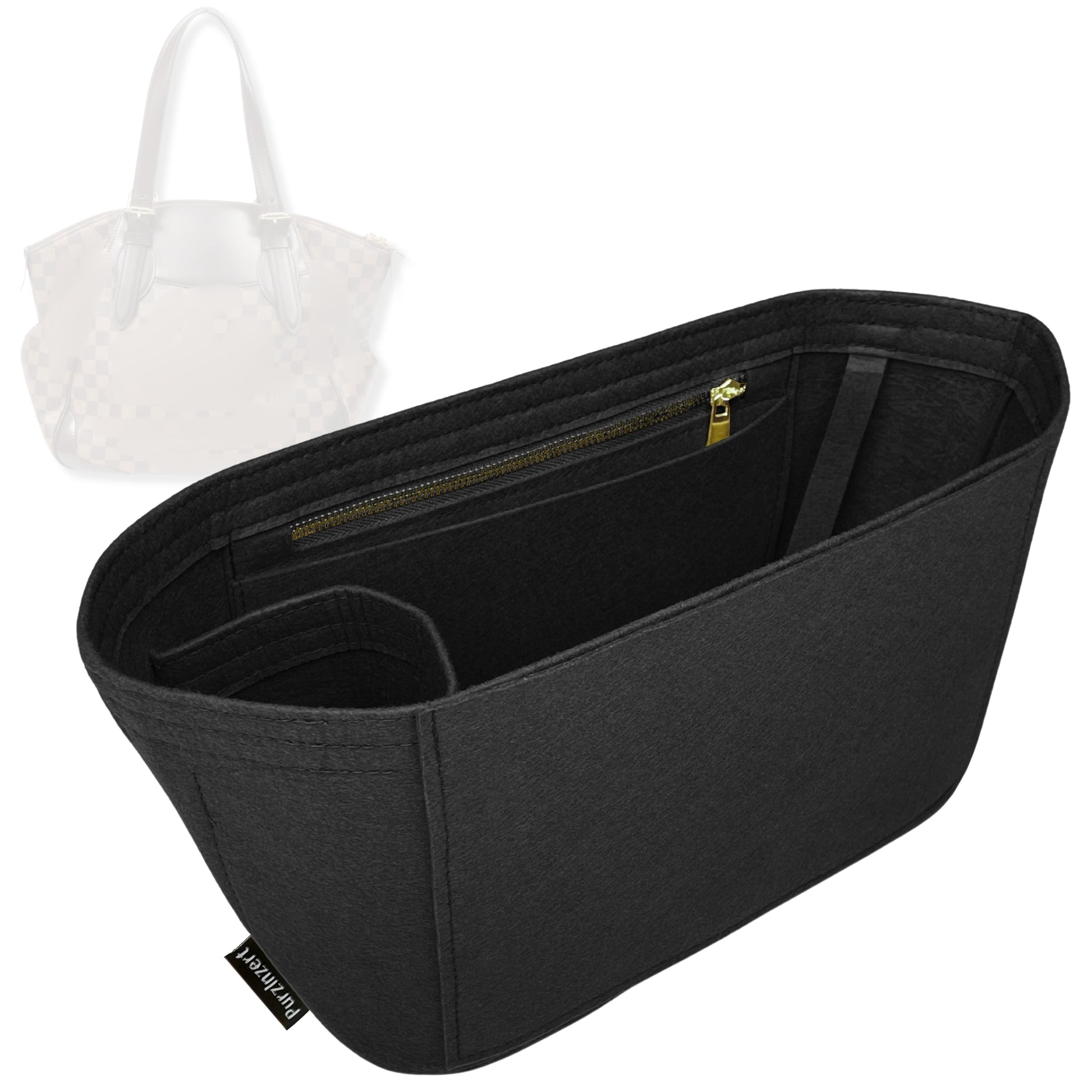 Bag Insert for (LV, Verona PM (Small)) Organizer Tote Purse Organiser Liner Shaper [Premium Felt Material]