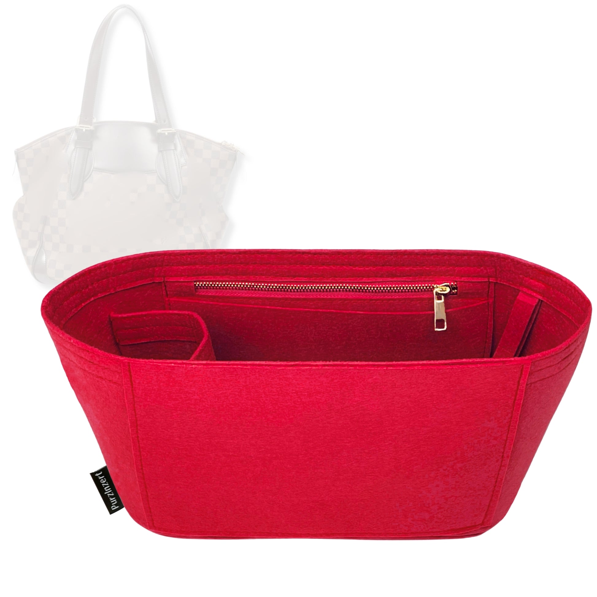 Bag Insert for (LV, Verona MM (Medium)) Organizer Tote Purse Organiser Liner Shaper [Premium Felt Material]