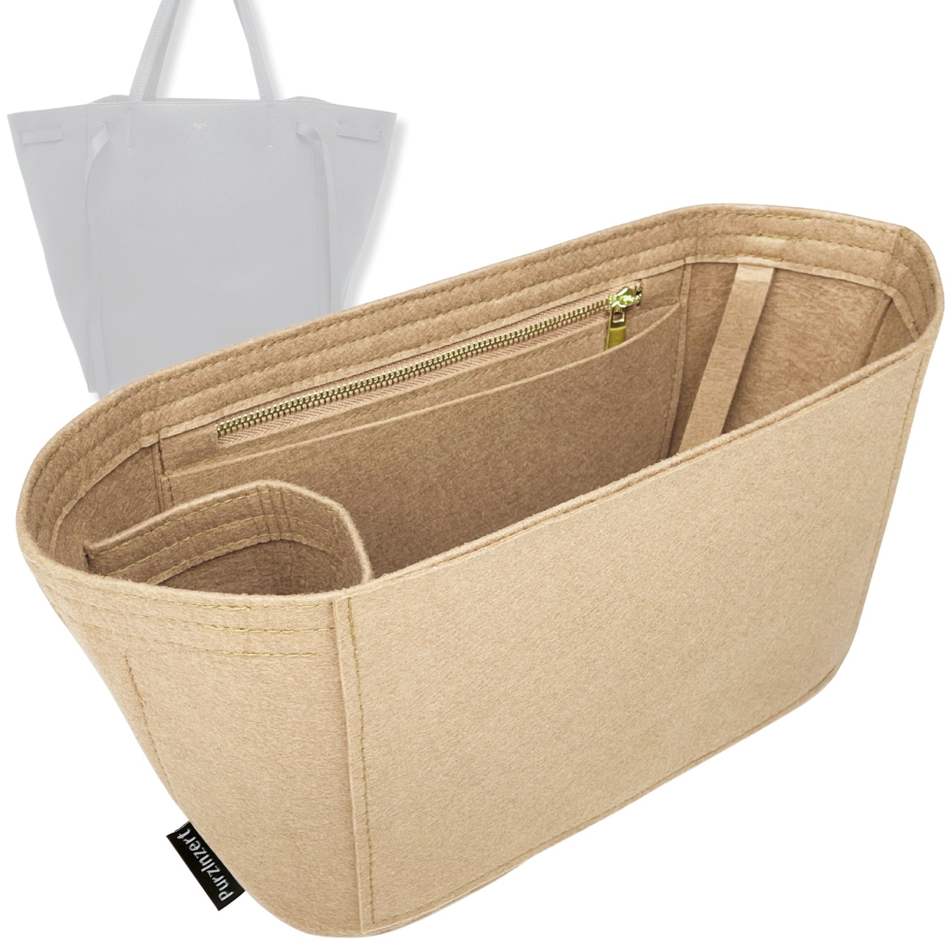 Bag Insert for (Celine, Large Phantom) Organizer Tote Purse Organiser Liner Shaper [Premium Felt Material]