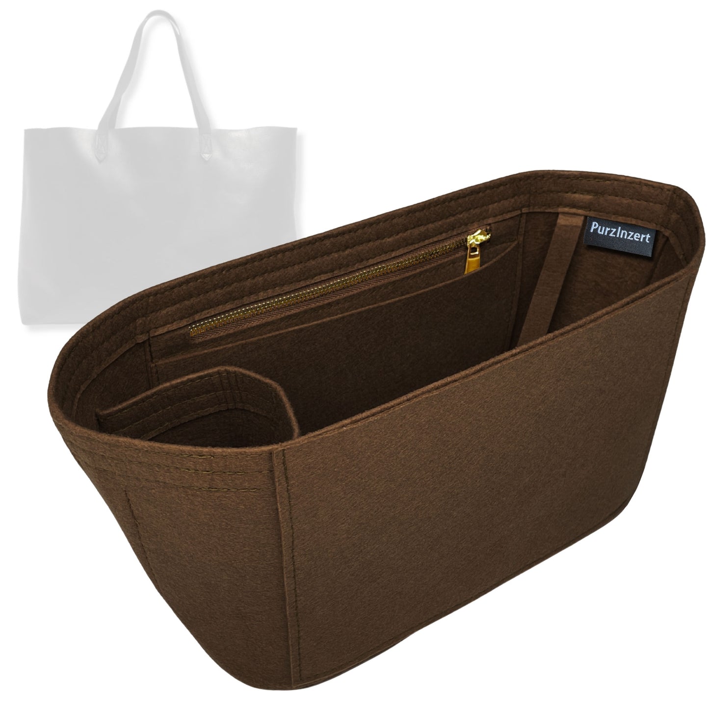 Bag Insert for (Madewell, East-West Transport Tote) Organizer Tote Purse Organiser Liner Shaper [Premium Felt Material]