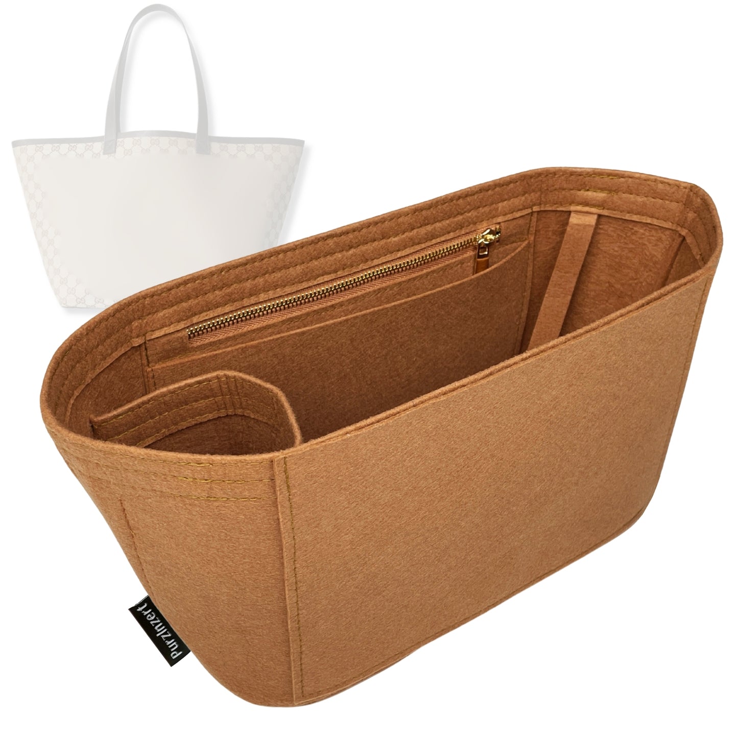 Bag Insert for (Gucci, Totissima small tote) Organizer Tote Purse Organiser Liner Shaper [Premium Felt Material]