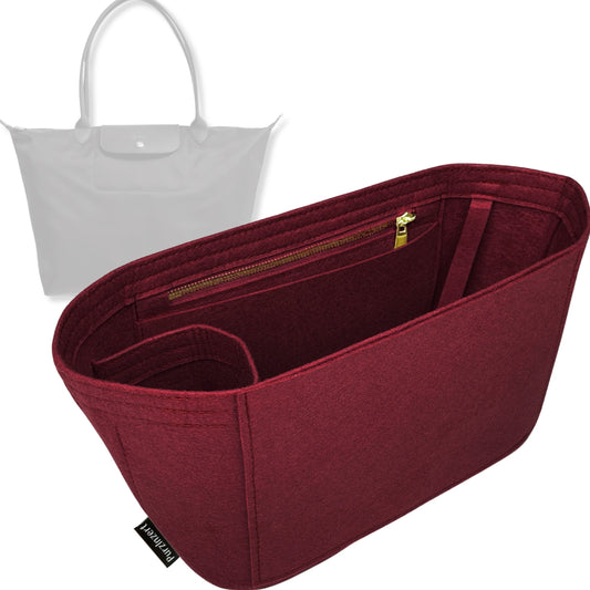 Bag Insert for (Longchamp, Le Pliage Néo Tote Large) Organizer Tote Purse Organiser Liner Shaper [Premium Felt Material]