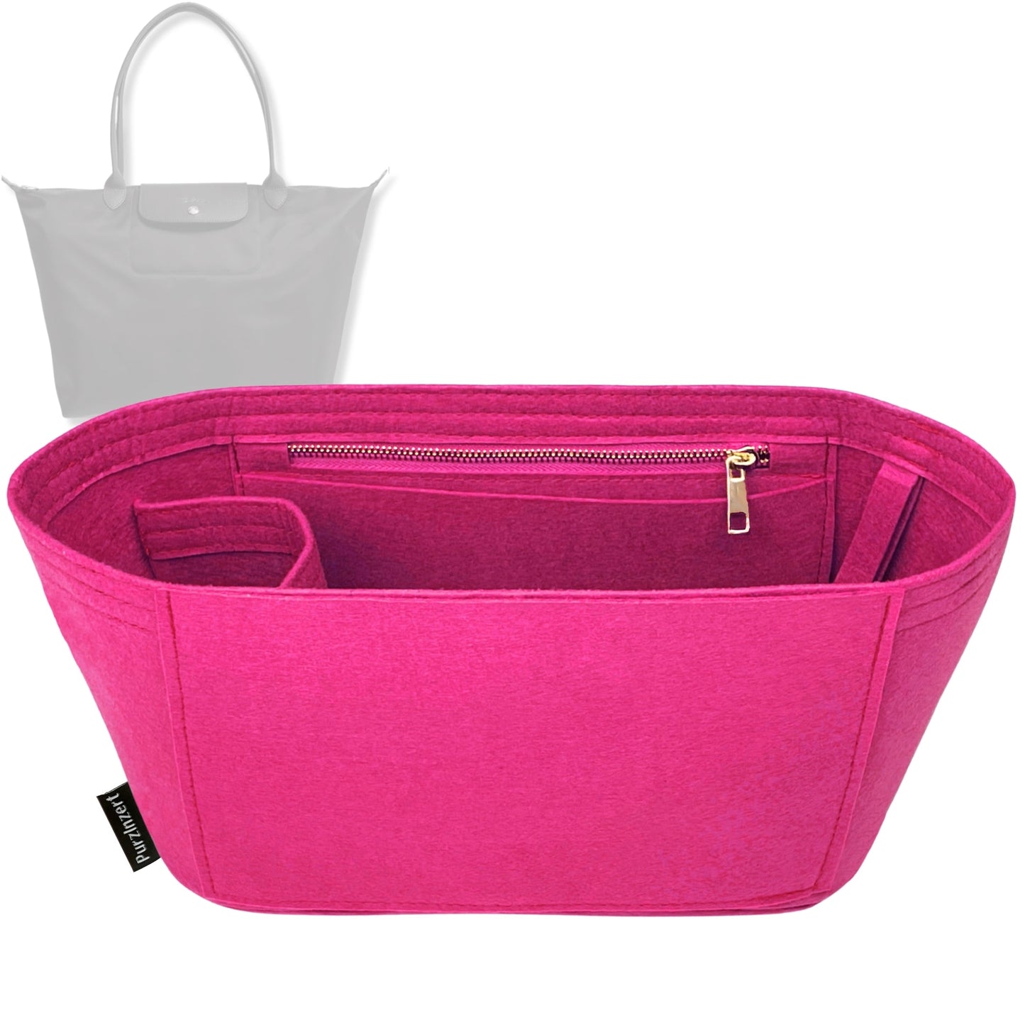 Bag Insert for (Longchamp, Le Pliage Néo Tote Small) Organizer Tote Purse Organiser Liner Shaper [Premium Felt Material]