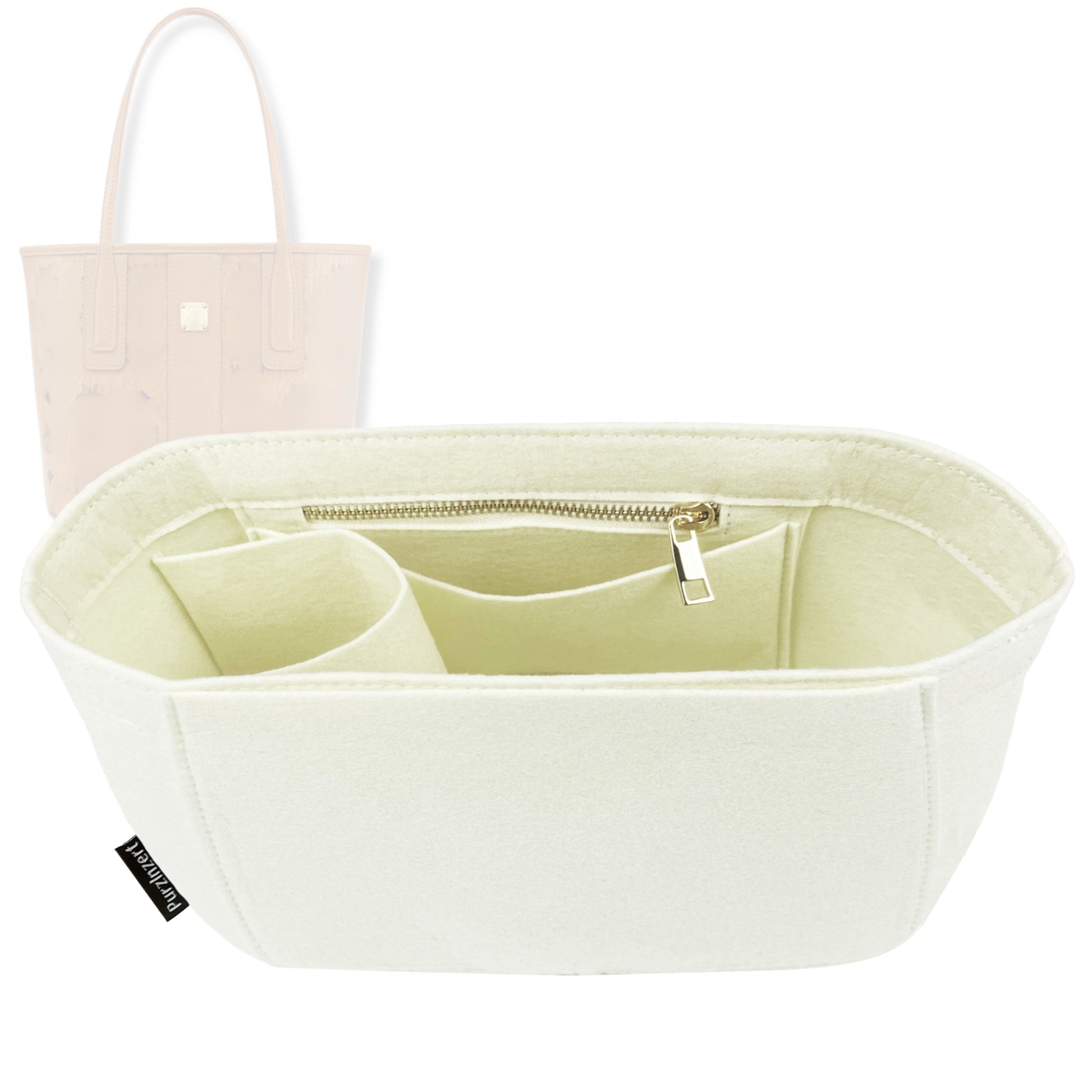 Bag Insert for (MCM, Reversible Liz Mini) Organizer Tote Purse Organiser Liner Shaper [Premium Felt Material]