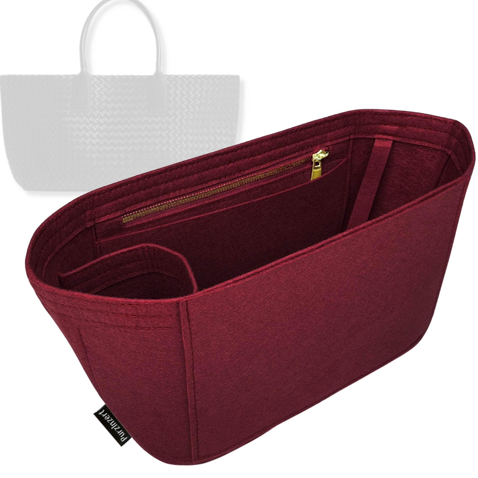 Bag Insert for (Bottega Veneta, Large Cabat) Organizer Tote Purse Organiser Liner Shaper [Premium Felt Material]