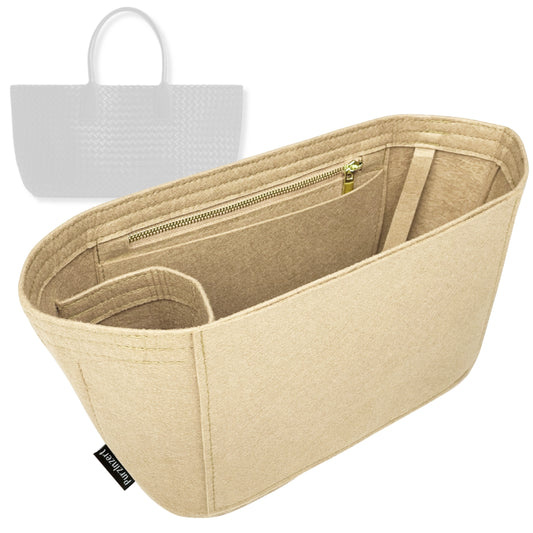 Bag Insert for (Bottega Veneta, Small Cabat) Organizer Tote Purse Organiser Liner Shaper [Premium Felt Material]
