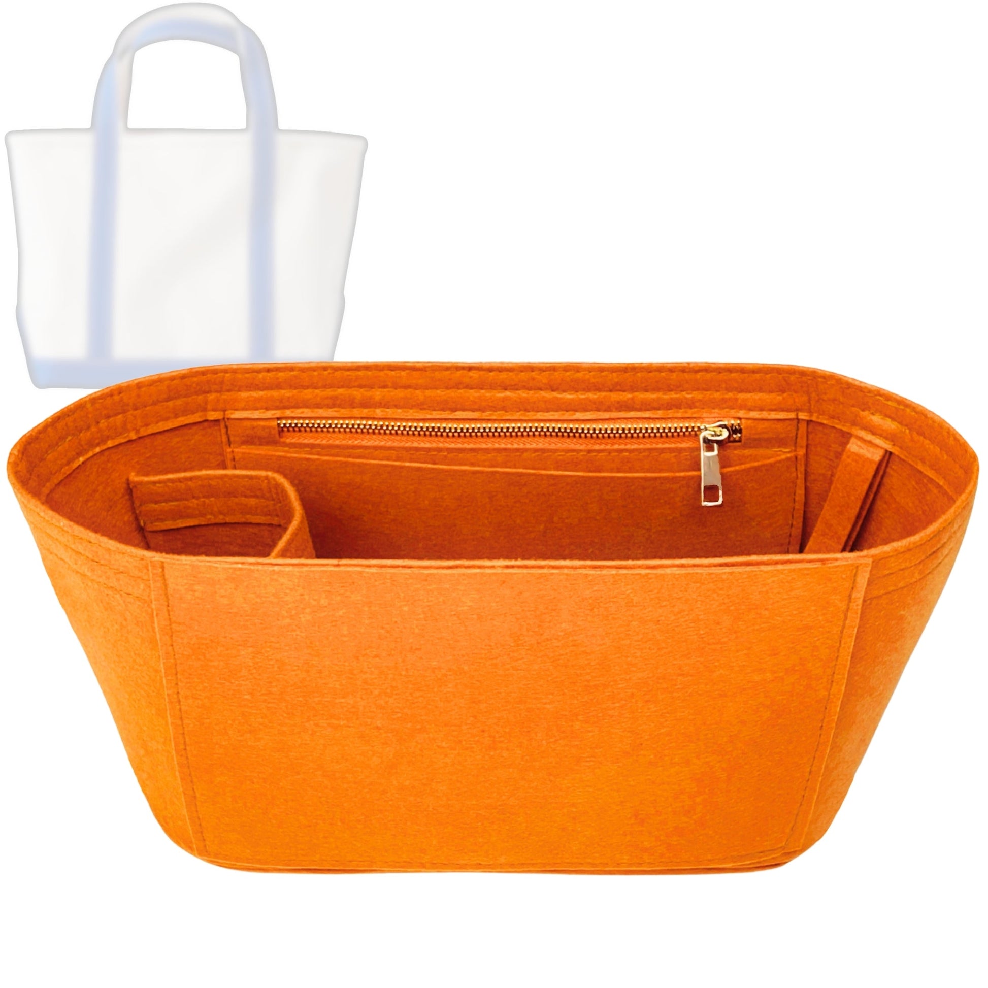 Bag Insert for (L.L.Bean, Boat and Tote - Medium) Organizer Tote Purse Organiser Liner Shaper [Premium Felt Material]