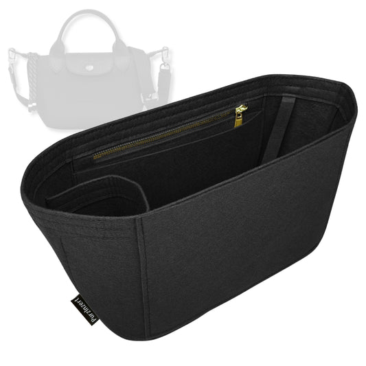 Bag Insert for (Longchamp, Le Pliage Energy XS Handbag) Organizer Tote Purse Organiser Liner Shaper [Premium Felt Material]