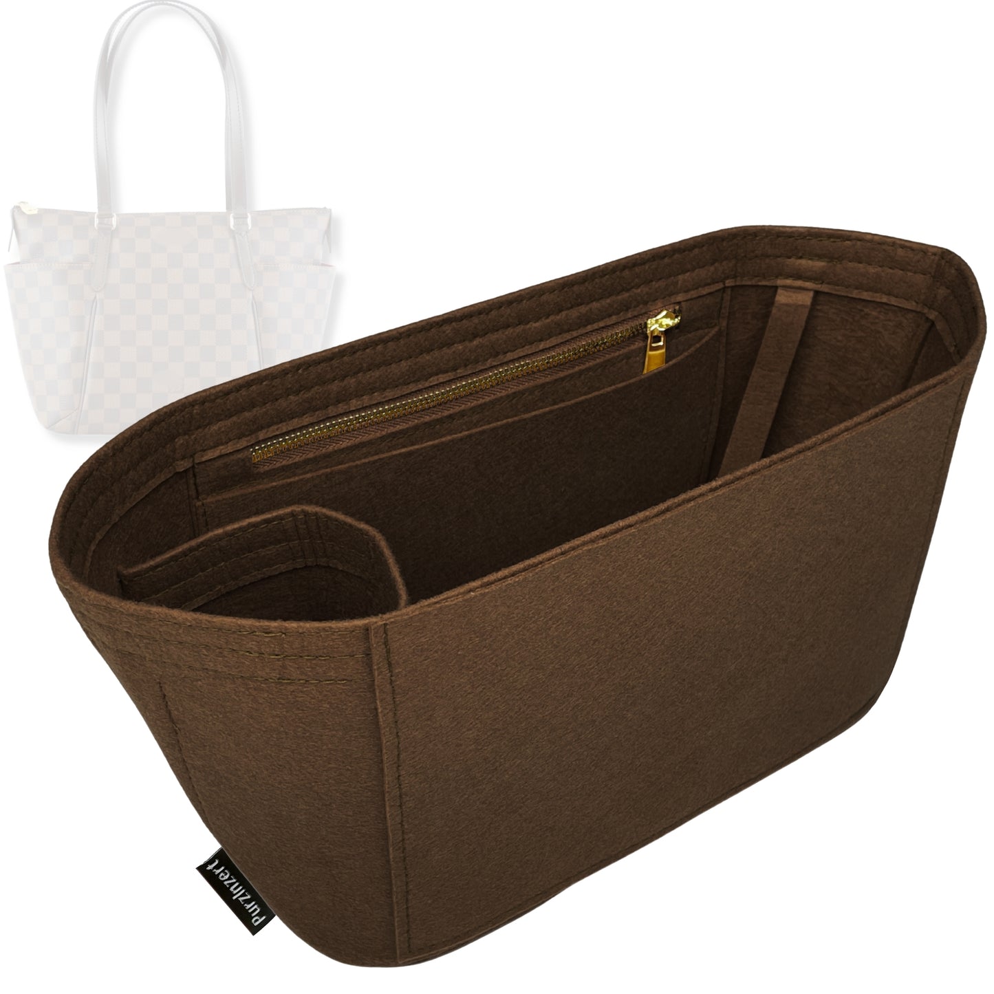 Bag Insert for (LV, Totally PM (Small)) Organizer Tote Purse Organiser Liner Shaper [Premium Felt Material]