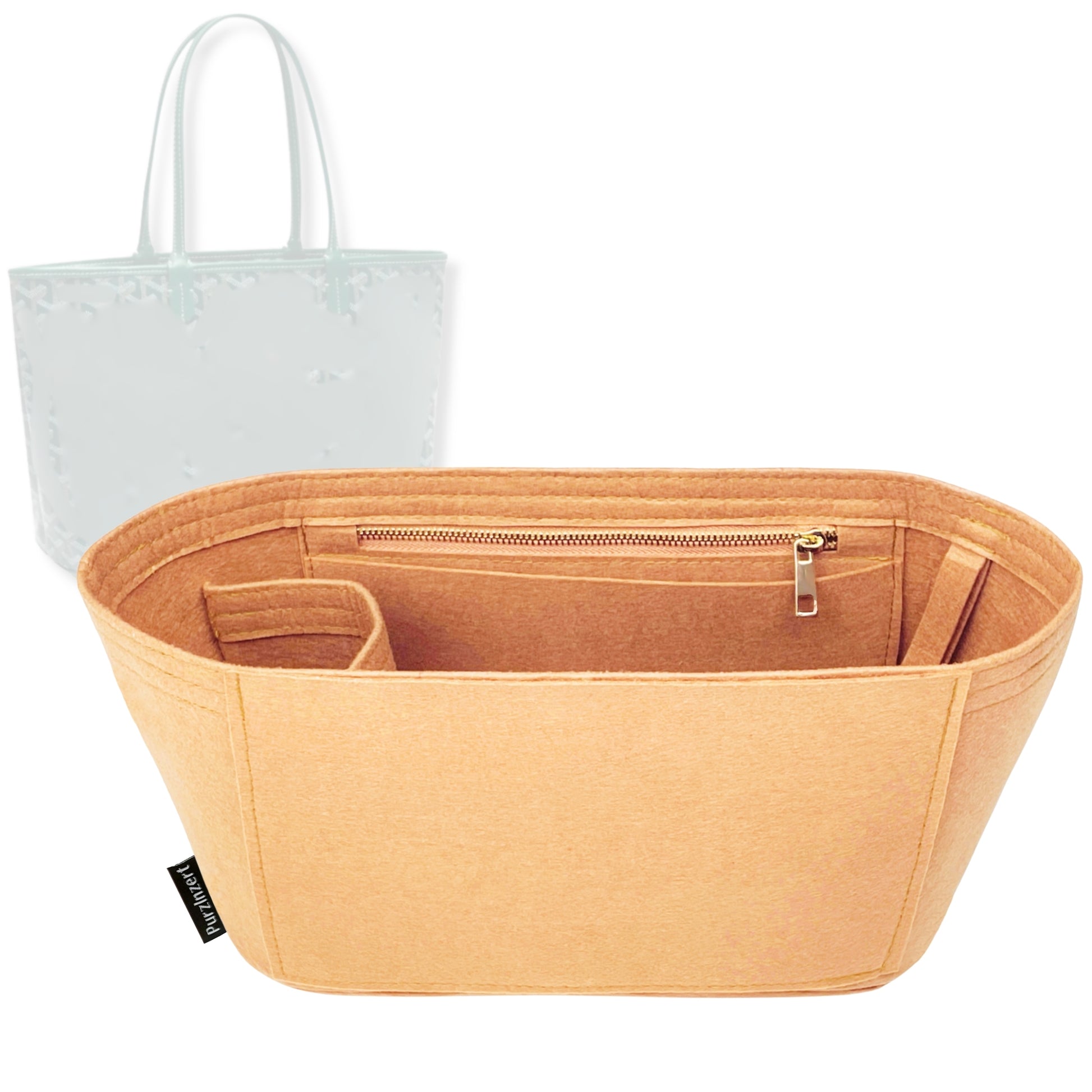 Bag Insert for (Goyard, Artois GM (Large)) Organizer Tote Purse Organiser Liner Shaper [Premium Felt Material]
