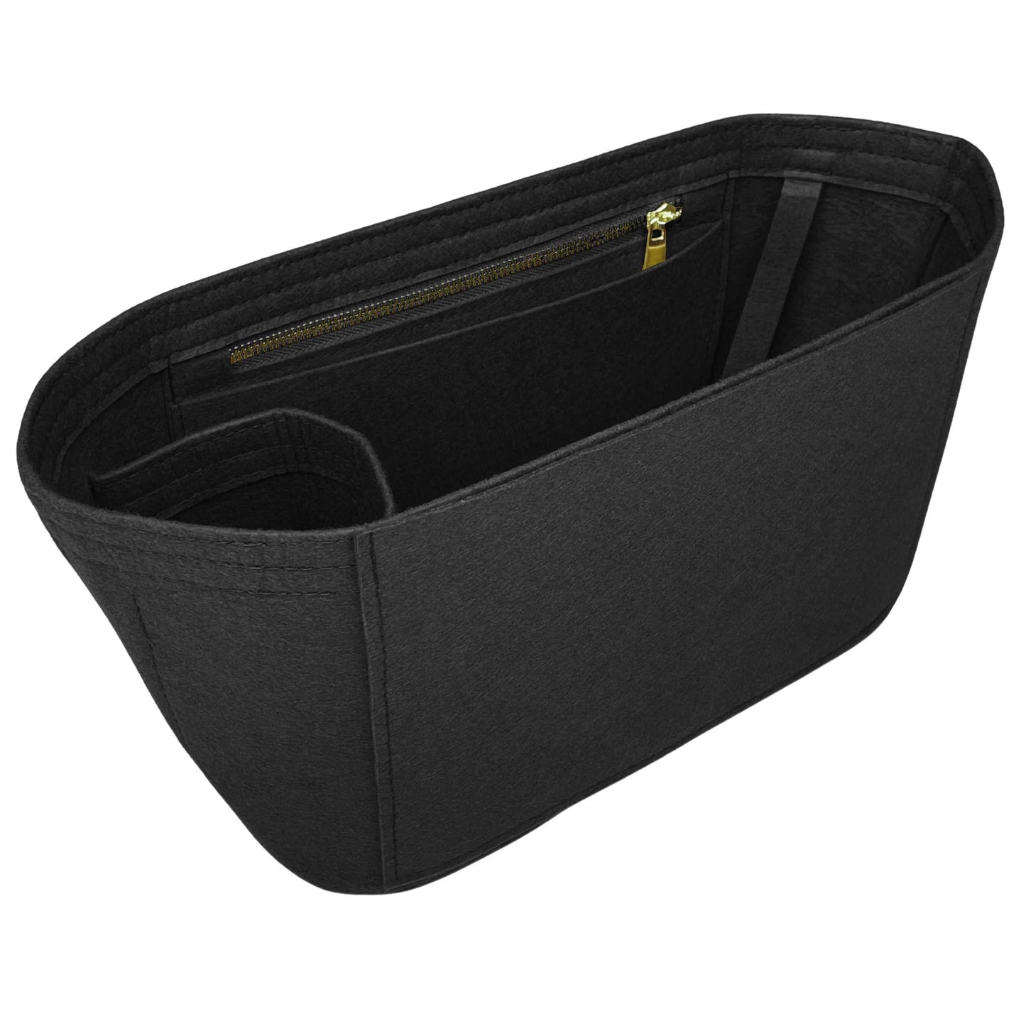 Bag Insert for (Mulberry, Mini Zipped Bayswater) Organizer of Felt Fabric