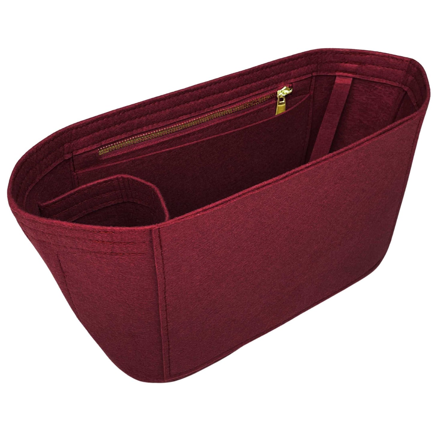 Bag Insert for (Mulberry, Micro Zipped Bayswater) Organizer of Felt Fabric