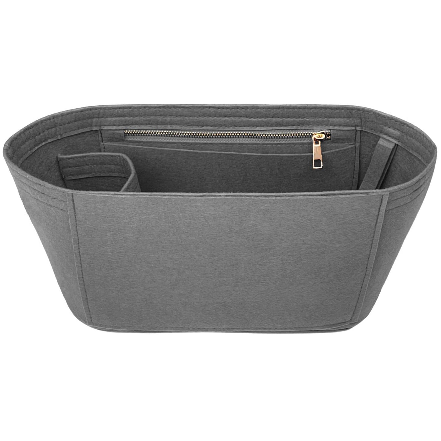 Bag Insert for (Bottega Veneta, Large Intrecciato Zipped Tote) Organizer of Felt Fabric