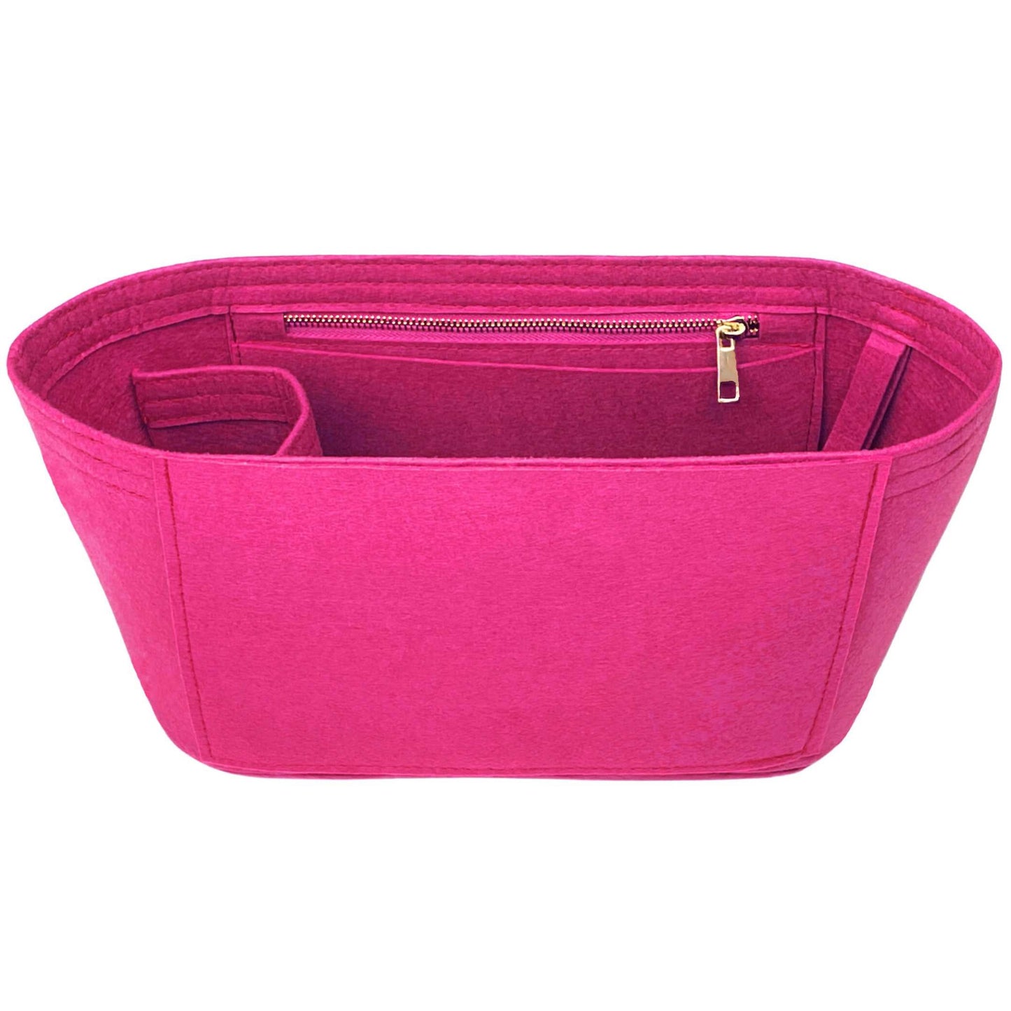 Bag Insert for (Mulberry, Mini Zipped Bayswater) Organizer of Felt Fabric