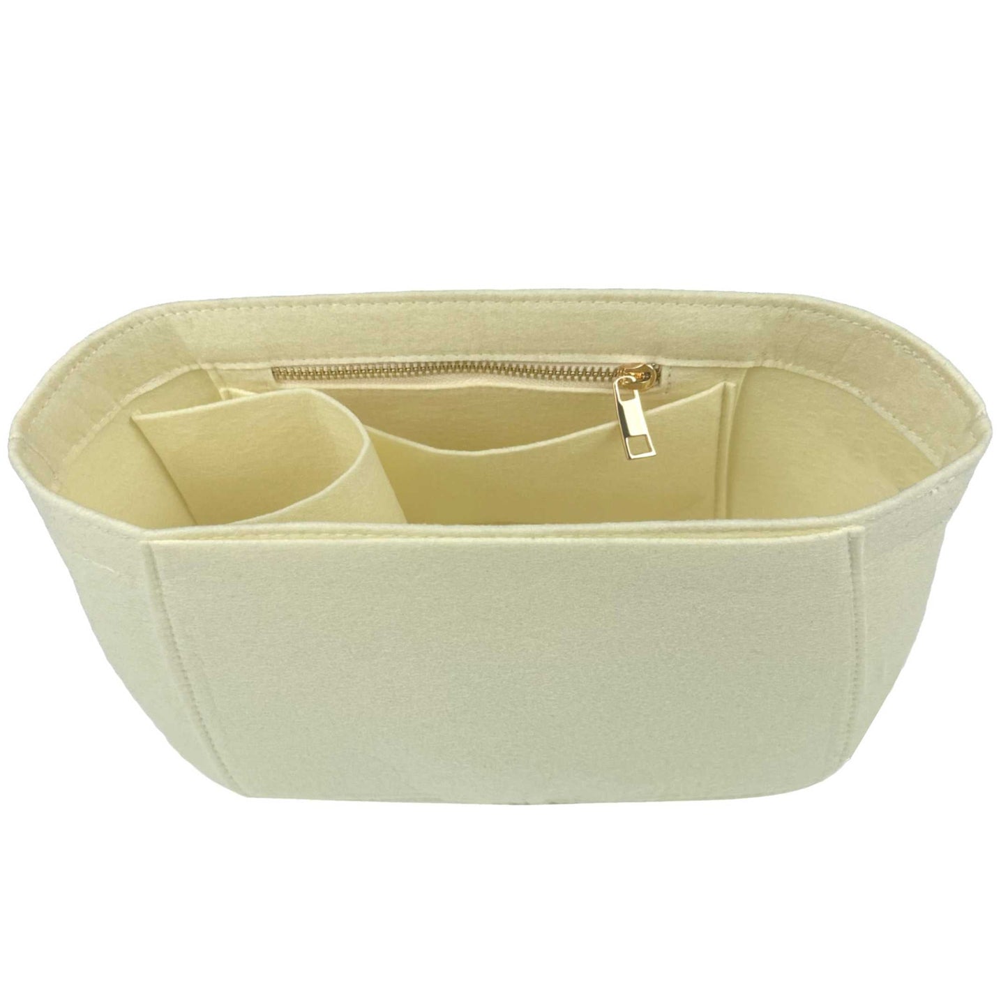 Bag Insert for (Strathberry, Medium Basket) Organizer of Felt Fabric