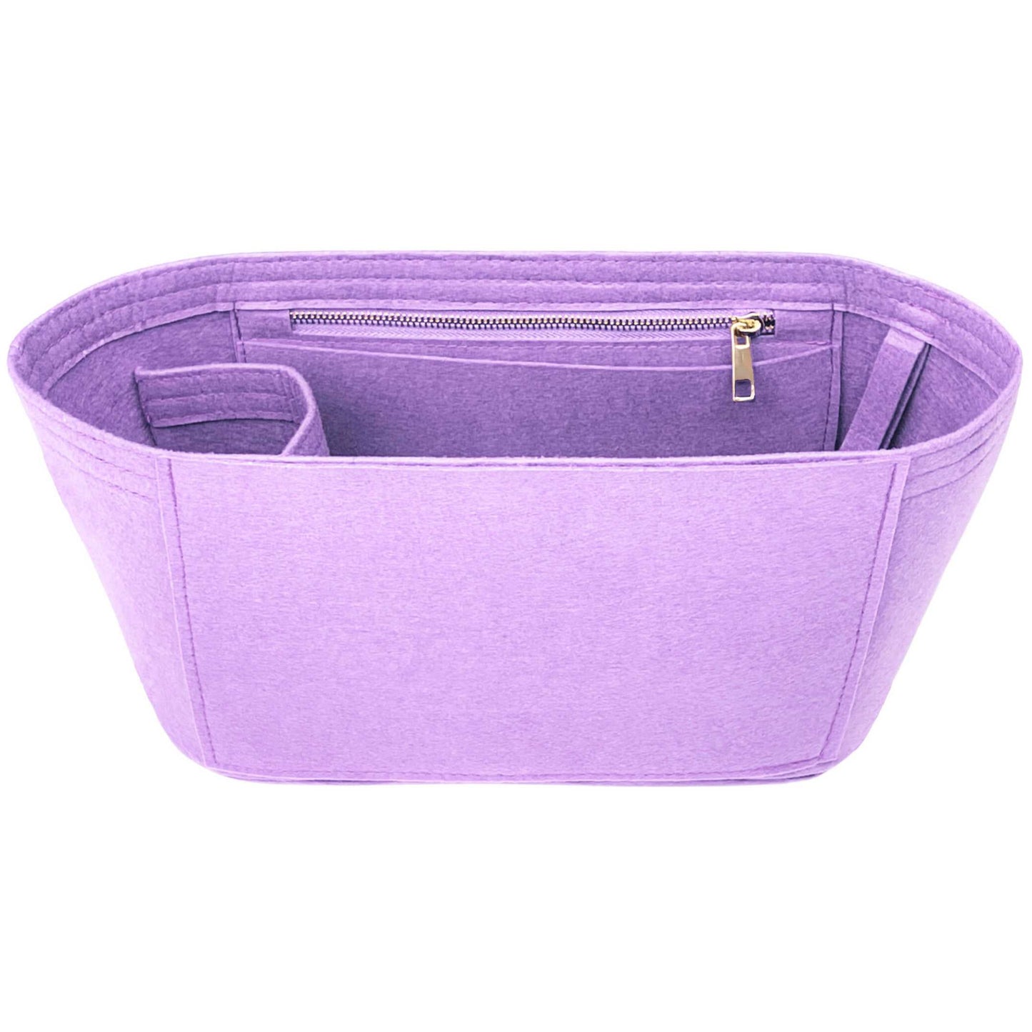Bag Insert for (Mulberry, Mini Zipped Bayswater) Organizer of Felt Fabric