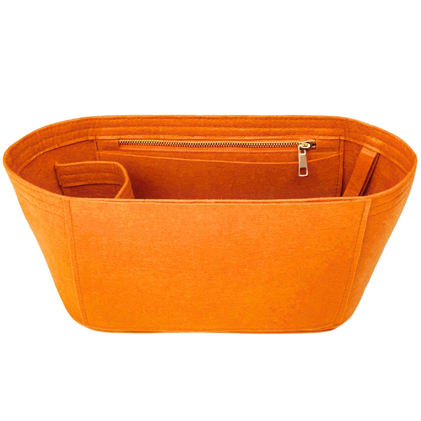 Bag Insert for (Celine, HORIZONTAL MUSEUM BAG in SUEDE CALFSKIN WITH TRIOMPHE EMBOSSED) Organizer of Felt Fabric