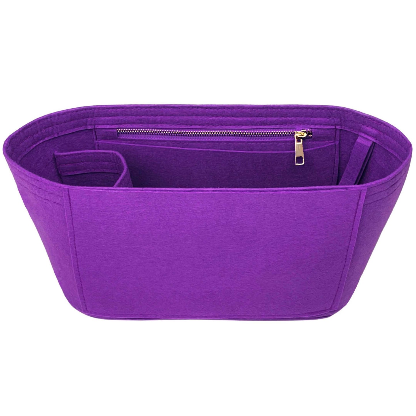 Bag Insert for (Mulberry, Mini Zipped Bayswater) Organizer of Felt Fabric