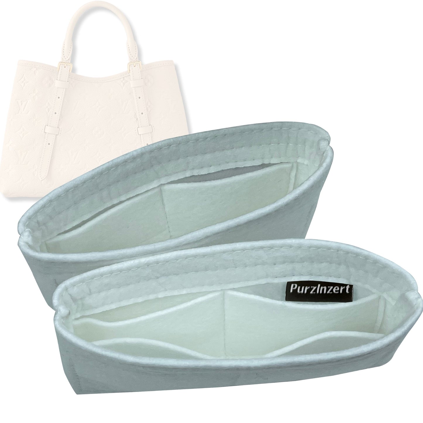 Bag Insert for (LV, Babylone Tote PM) Organizer Tote Purse Organiser Liner Shaper [Premium Felt Material]