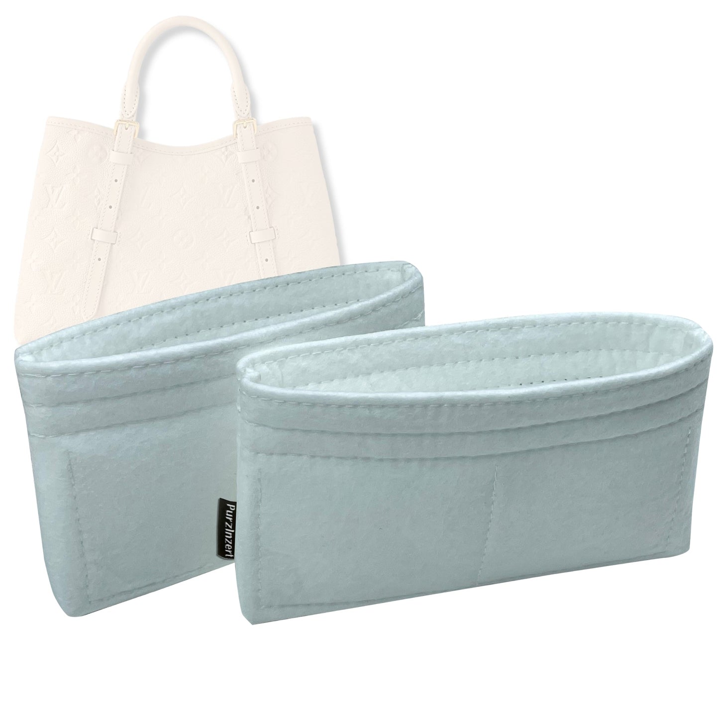 Bag Insert for (LV, Babylone Tote MM) Organizer Tote Purse Organiser Liner Shaper [Premium Felt Material]