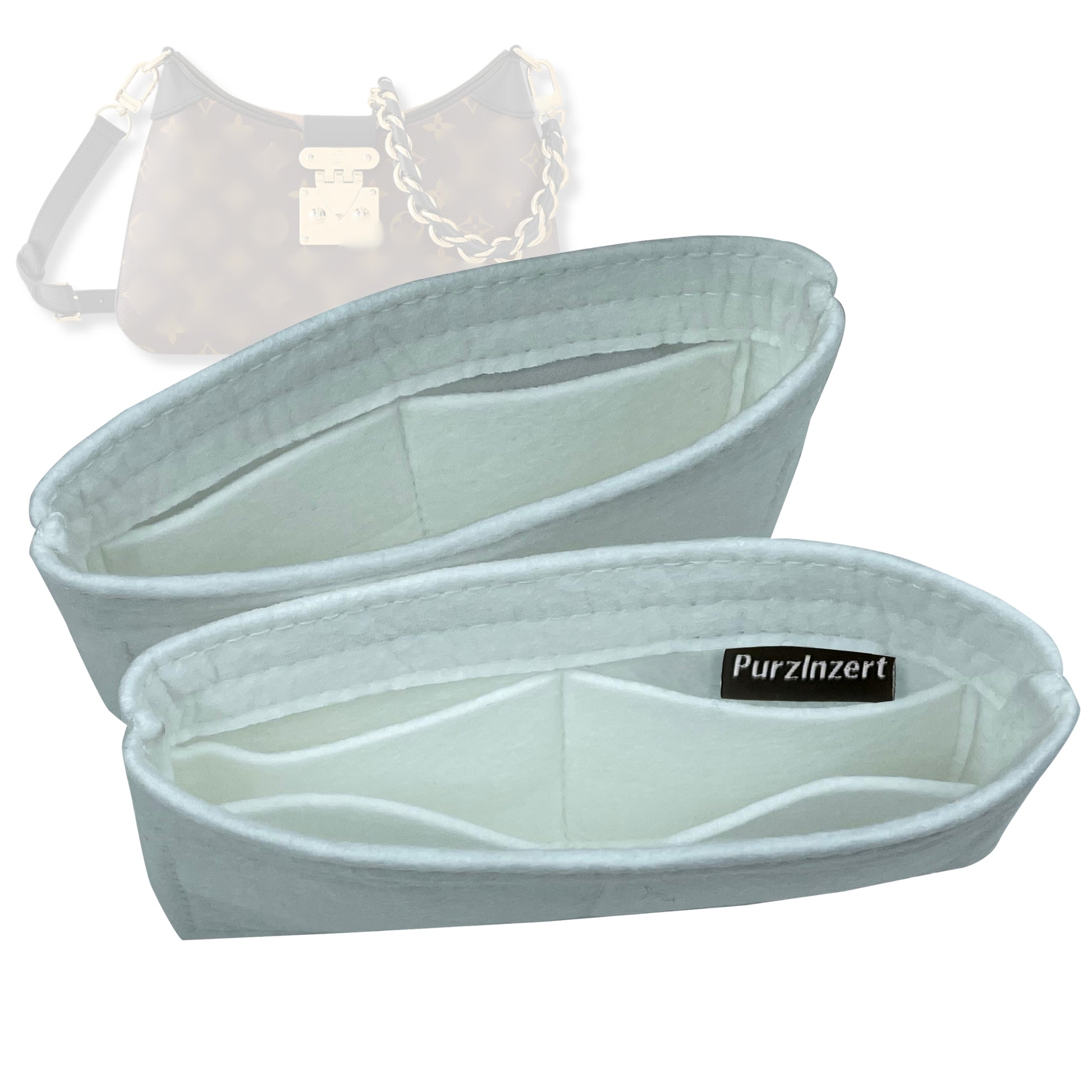 Bag Insert for (LV, Twinny) Organizer Tote Purse Organiser Liner Shaper [Premium Felt Material]