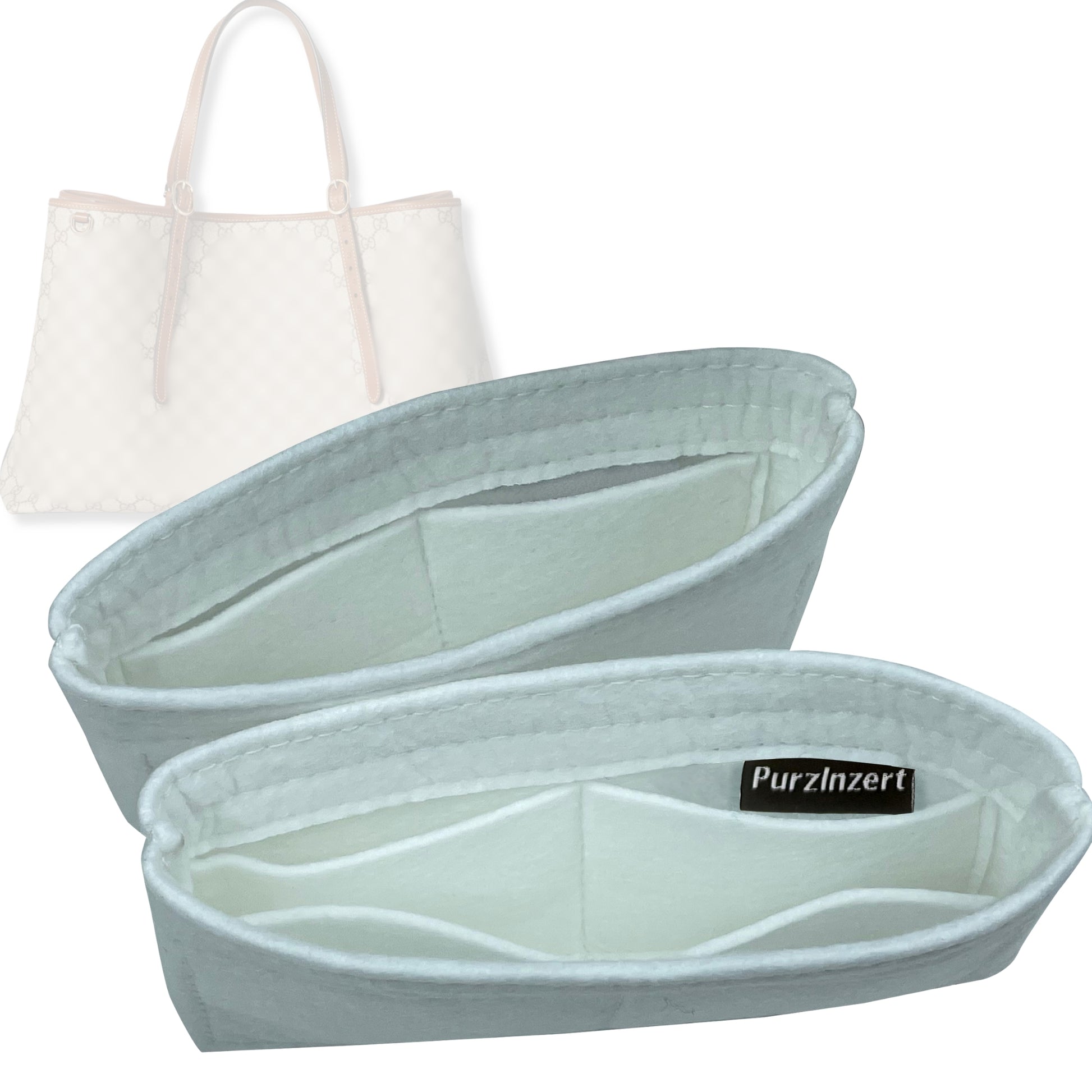 Bag Insert for (Gucci, GG Emblem maxi tote bag) Organizer Tote Purse Organiser Liner Shaper [Premium Felt Material]