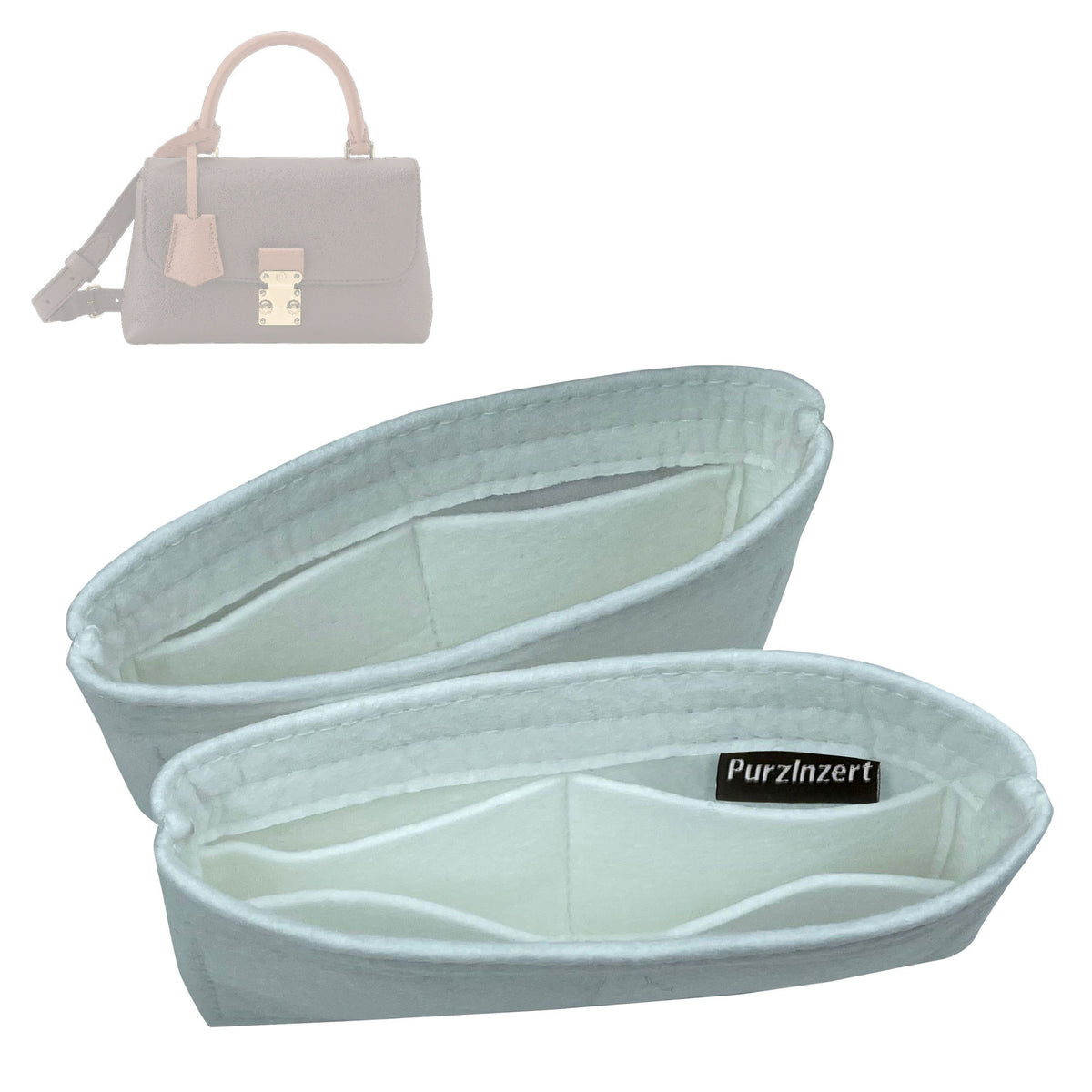 Bag Insert for (LV, Madeleine BB) Organizer Tote Purse Organiser Liner Shaper [Premium Felt Material]