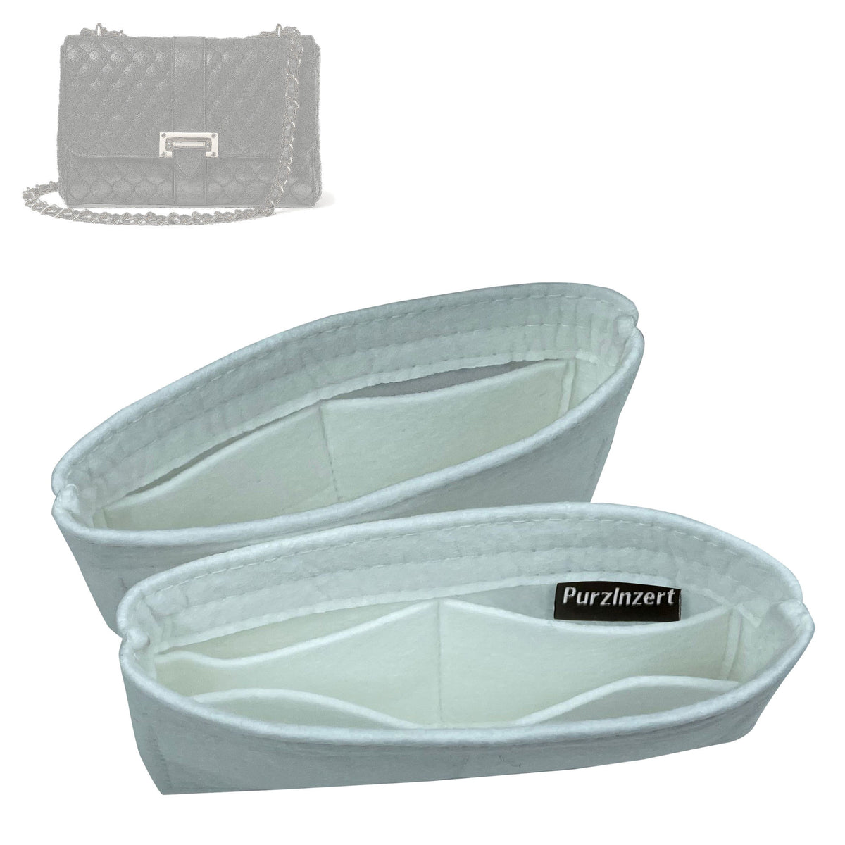 Bag Insert for (Aspinal of London, Large Lottie) Organizer Tote Purse Organiser Liner Shaper [Premium Felt Material]
