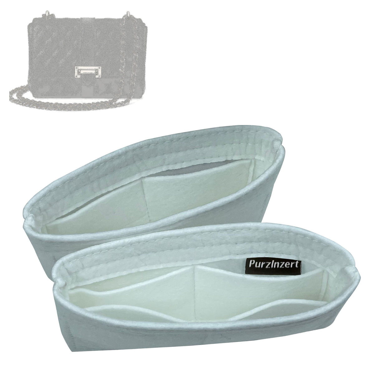 Bag Insert for (Aspinal of London, Medium Lottie) Organizer Tote Purse Organiser Liner Shaper [Premium Felt Material]