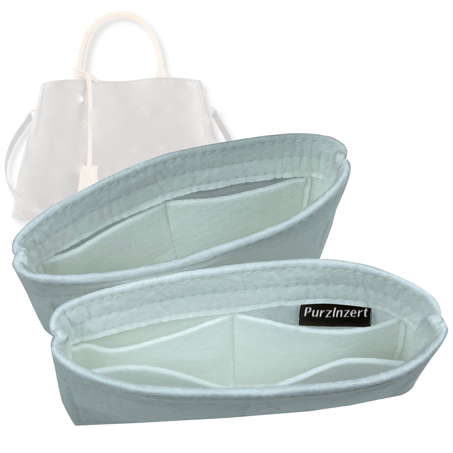 Bag Insert for (LV, Montaigne GM (Large)) Organizer Tote Purse Organiser Liner Shaper [Premium Felt Material]