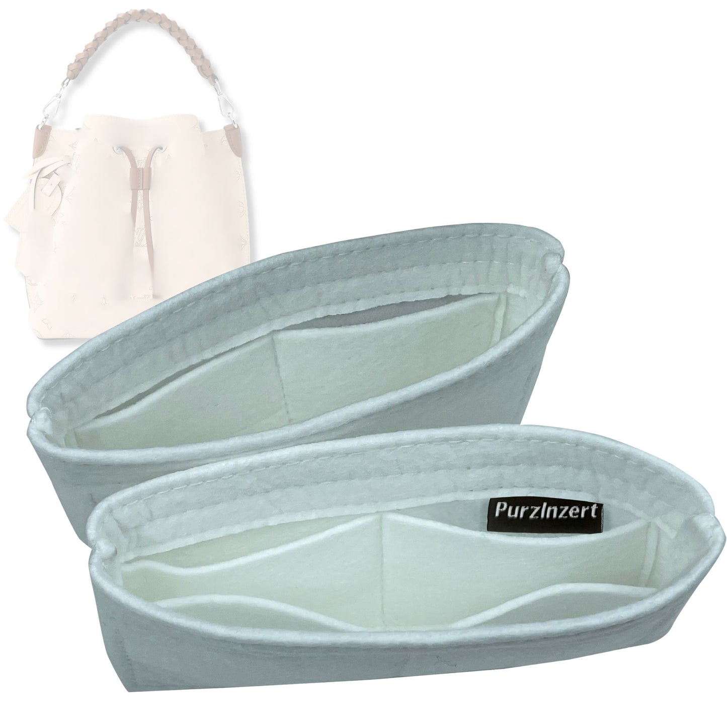 Bag Insert for (LV, Muria Mahina) Organizer Tote Purse Organiser Liner Shaper [Premium Felt Material]