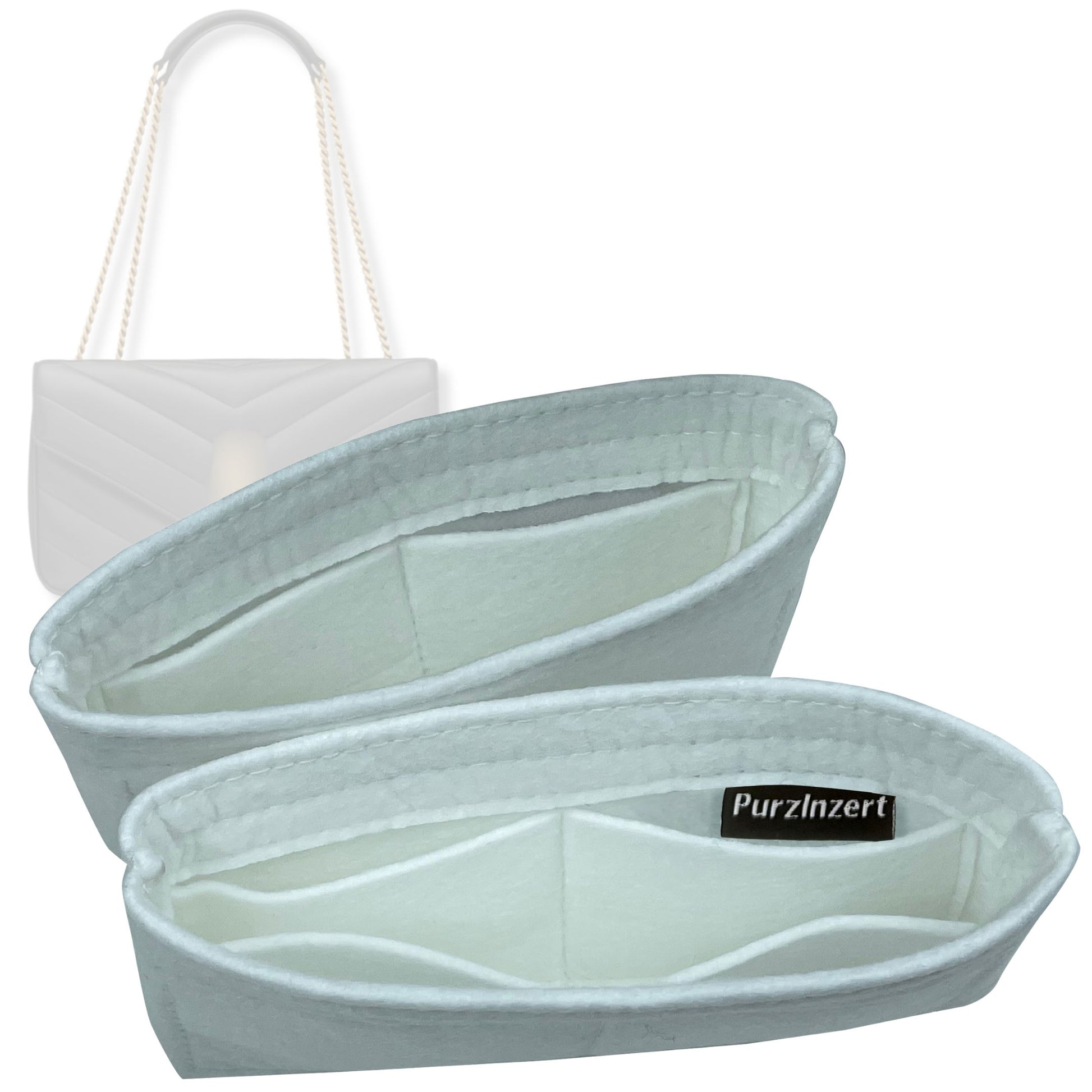 Bag Insert for (Saint Laurent (YSL), Loulou Large) Organizer Tote Purse Organiser Liner Shaper [Premium Felt Material]