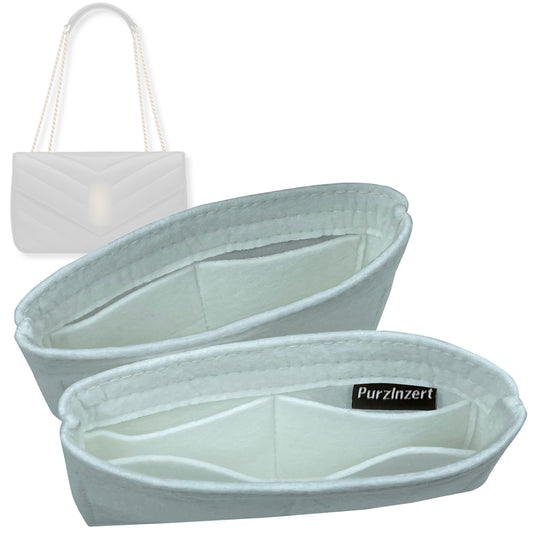 Bag Insert for (Saint Laurent (YSL), Loulou Small) Organizer Tote Purse Organiser Liner Shaper [Premium Felt Material]