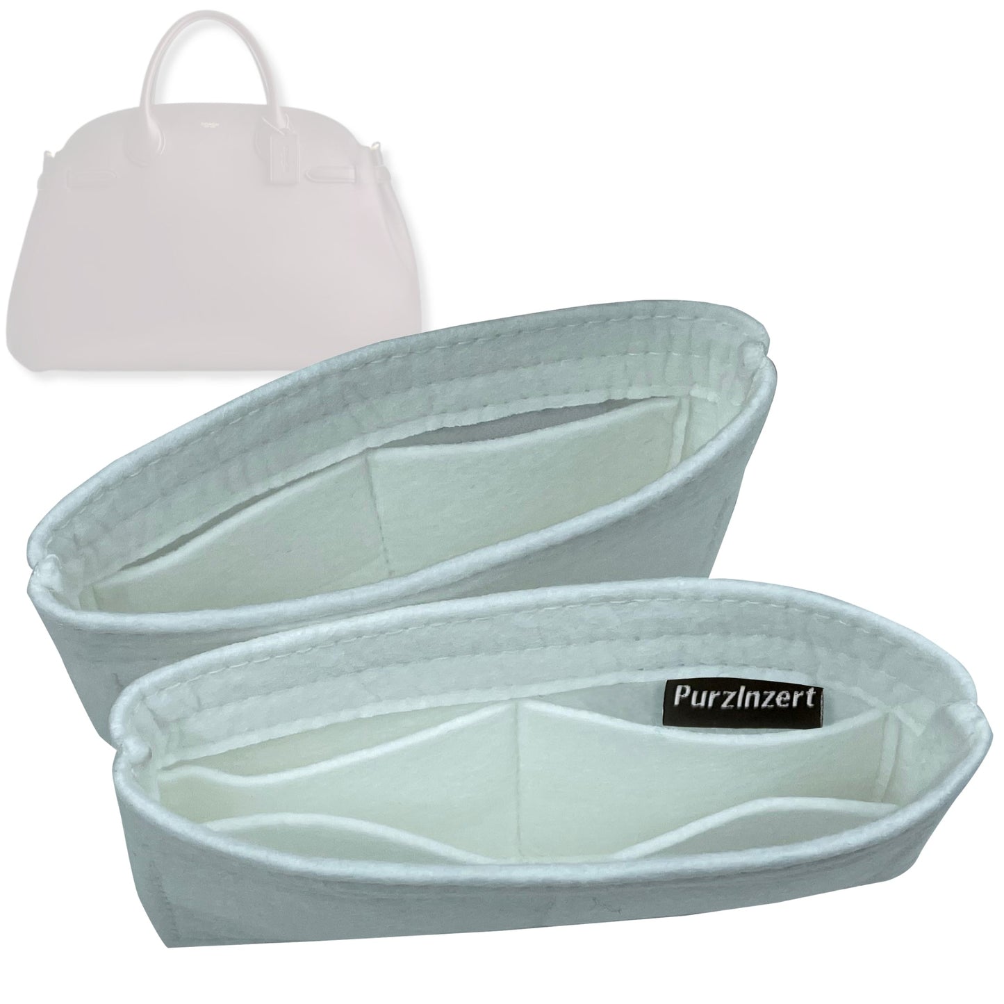 Bag Insert for (Coach, Soft Empire Carryall 35) Organizer Tote Purse Organiser Liner Shaper [Premium Felt Material]